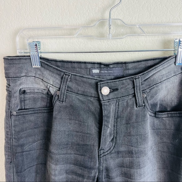 Levi’s Grey Distressed Acid Wash Skinny Jeans - Picture 3 of 13